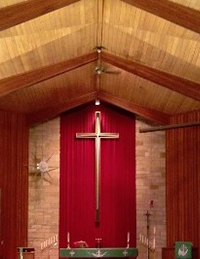 Inside Church with Cross